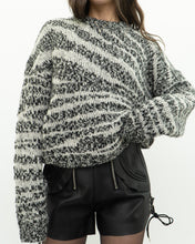 Load image into Gallery viewer, CURRENT ELLIOTT x Black, White Knit Wool-Blend Sweater (XS-L)