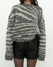 Load image into Gallery viewer, CURRENT ELLIOTT x Black, White Knit Wool-Blend Sweater (XS-L)