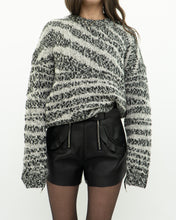 Load image into Gallery viewer, CURRENT ELLIOTT x Black, White Knit Wool-Blend Sweater (XS-L)