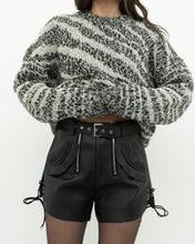 Load image into Gallery viewer, CURRENT ELLIOTT x Black, White Knit Wool-Blend Sweater (XS-L)