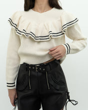 Load image into Gallery viewer, SELF PORTRAIT x Cream Knit Cotton-Blend Cropped Sweater (XS, S)