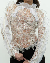 Load image into Gallery viewer, SELF PORTRAIT x Deadstock Cream Lace Blouse (XS, S)