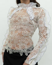 Load image into Gallery viewer, SELF PORTRAIT x Deadstock Cream Lace Blouse (XS, S)