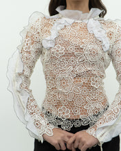 Load image into Gallery viewer, SELF PORTRAIT x Deadstock Cream Lace Blouse (XS, S)