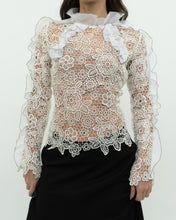 Load image into Gallery viewer, SELF PORTRAIT x Deadstock Cream Lace Blouse (XS, S)