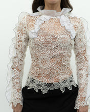 Load image into Gallery viewer, SELF PORTRAIT x Deadstock Cream Lace Blouse (XS, S)