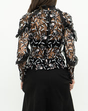 Load image into Gallery viewer, SELF PORTRAIT x Black Lace Blouse (XS, S)