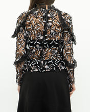 Load image into Gallery viewer, SELF PORTRAIT x Black Lace Blouse (XS, S)