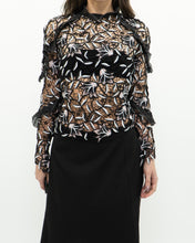 Load image into Gallery viewer, SELF PORTRAIT x Black Lace Blouse (XS, S)