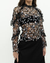 Load image into Gallery viewer, SELF PORTRAIT x Black Lace Blouse (XS, S)