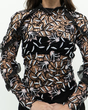 Load image into Gallery viewer, SELF PORTRAIT x Black Lace Blouse (XS, S)