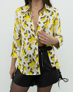 L'AGENCE x Lemon Silk Blouse (XS, S)