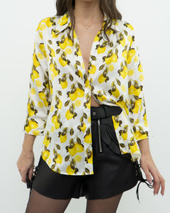 L'AGENCE x Lemon Silk Blouse (XS, S)