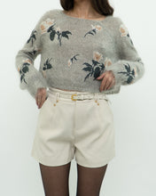 Load image into Gallery viewer, SNIDEL x Grey Floral Embroidered Mohair Sweater (XS-M)