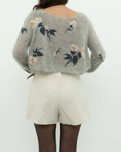 Load image into Gallery viewer, SNIDEL x Grey Floral Embroidered Mohair Sweater (XS-M)