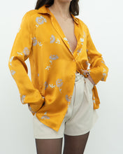 Load image into Gallery viewer, EQUIPMENT x Orange, Grey Floral Pure Silk Blouse (XS, S)