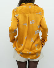 Load image into Gallery viewer, EQUIPMENT x Orange, Grey Floral Pure Silk Blouse (XS, S)