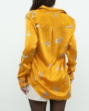 Load image into Gallery viewer, EQUIPMENT x Orange, Grey Floral Pure Silk Blouse (XS, S)