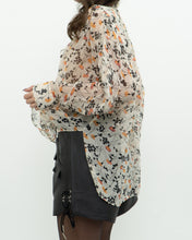 Load image into Gallery viewer, JOIE x Cream Floral Frilly Silk Blouse (XS-M)