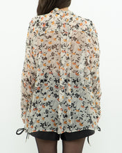 Load image into Gallery viewer, JOIE x Cream Floral Frilly Silk Blouse (XS-M)