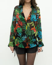 Load image into Gallery viewer, ALICE + OLIVIA x Tropical Floral Silk-Blend Blouse (XS-M)