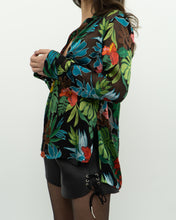 Load image into Gallery viewer, ALICE + OLIVIA x Tropical Floral Silk-Blend Blouse (XS-M)