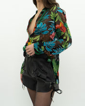 Load image into Gallery viewer, ALICE + OLIVIA x Tropical Floral Silk-Blend Blouse (XS-M)