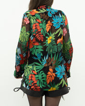 Load image into Gallery viewer, ALICE + OLIVIA x Tropical Floral Silk-Blend Blouse (XS-M)