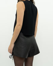 Load image into Gallery viewer, A.L.C. x Black Silk-blend Cropped Tank (XS, S)