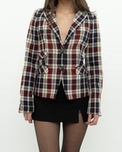 Load image into Gallery viewer, OUI x Red Plaid Wool Blazer (XS, S)