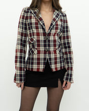 Load image into Gallery viewer, OUI x Red Plaid Wool Blazer (XS, S)