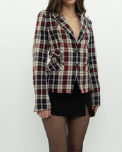 Load image into Gallery viewer, OUI x Red Plaid Wool Blazer (XS, S)