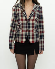 Load image into Gallery viewer, OUI x Red Plaid Wool Blazer (XS, S)