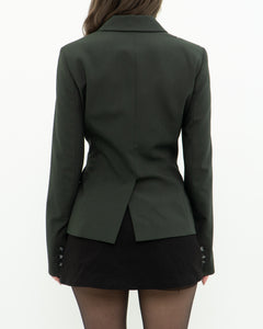 SANDRA ANGELOZZI x Deep Green Blazer (XS, S)