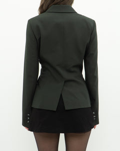 SANDRA ANGELOZZI x Deep Green Blazer (XS, S)