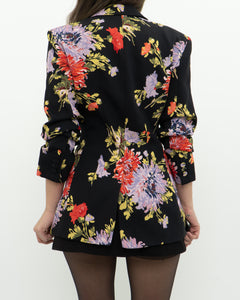 CINQ A SEPT x Black Floral Blazer (XS, S)