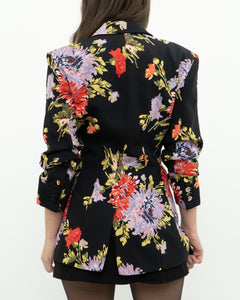 CINQ A SEPT x Black Floral Blazer (XS, S)