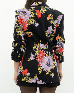 CINQ A SEPT x Black Floral Blazer (XS, S)