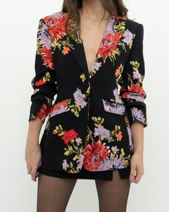 CINQ A SEPT x Black Floral Blazer (XS, S)