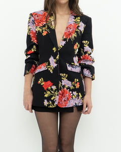 CINQ A SEPT x Black Floral Blazer (XS, S)