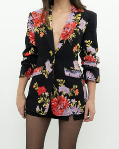 CINQ A SEPT x Black Floral Blazer (XS, S)