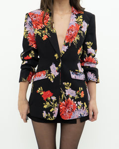 CINQ A SEPT x Black Floral Blazer (XS, S)