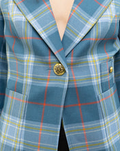 Load image into Gallery viewer, SMYTHE x Baby Blue Plaid Blazer (XS, S)