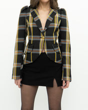 Load image into Gallery viewer, SMYTHE x Black Plaid Blazer (XS, S)