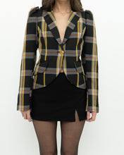 Load image into Gallery viewer, SMYTHE x Black Plaid Blazer (XS, S)