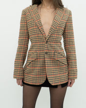 Load image into Gallery viewer, CURRENT ELLIOTT x Orange Plaid Blazer (XS, S)