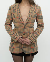 Load image into Gallery viewer, CURRENT ELLIOTT x Orange Plaid Blazer (XS, S)