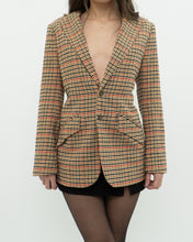 Load image into Gallery viewer, CURRENT ELLIOTT x Orange Plaid Blazer (XS, S)