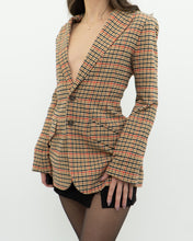 Load image into Gallery viewer, CURRENT ELLIOTT x Orange Plaid Blazer (XS, S)