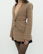 Load image into Gallery viewer, CURRENT ELLIOTT x Orange Plaid Blazer (XS, S)